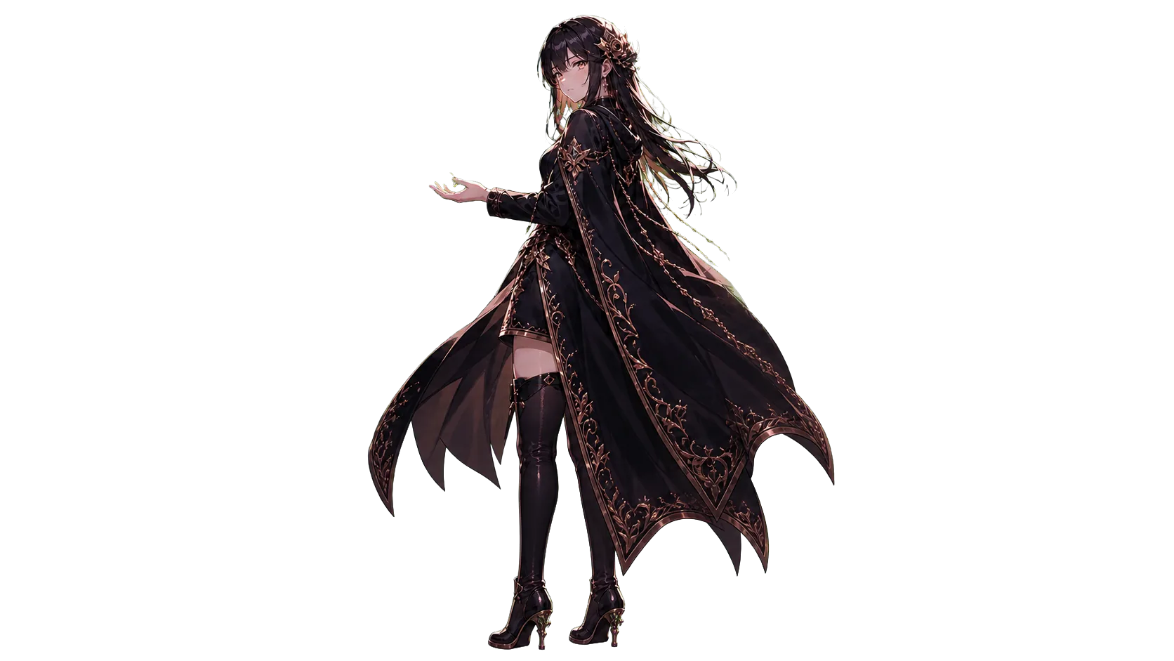 MYRPW artwork: a rose-gold sorceress holding the MYRPW emblem